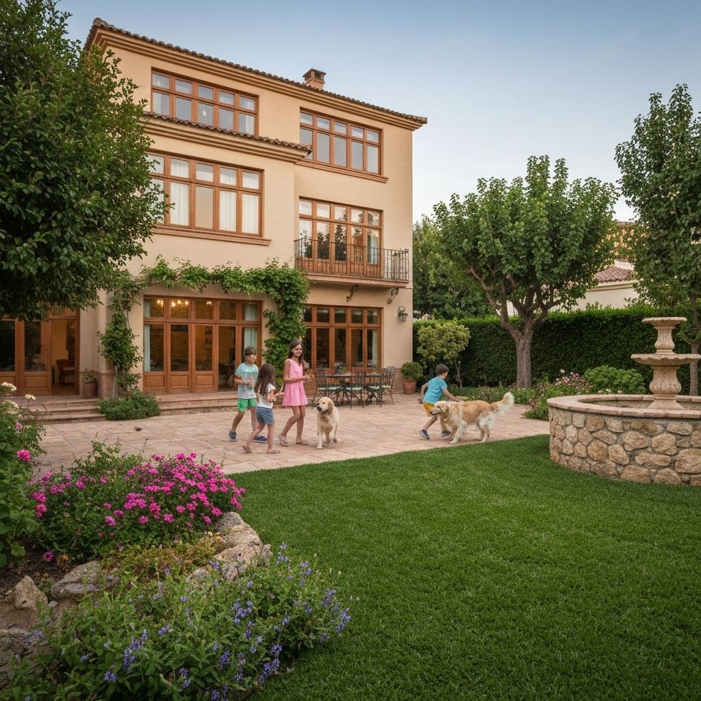 Casa con Jardín Amplio
